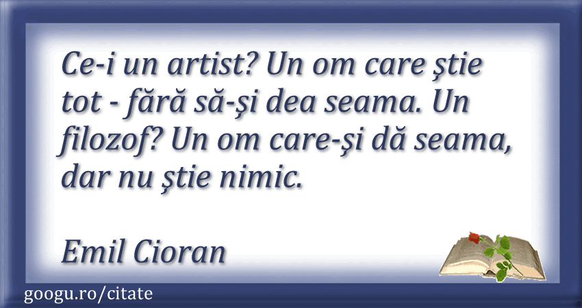 Citate despre arta (Emil Cioran)